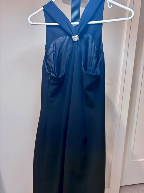 Jones New York Black-n-Bling (back) Fitted Sleeveless Dress - Picture 2 of 7